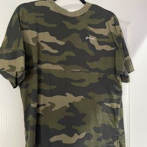 Victoria secret pink camo tee shirt shirt sleeve